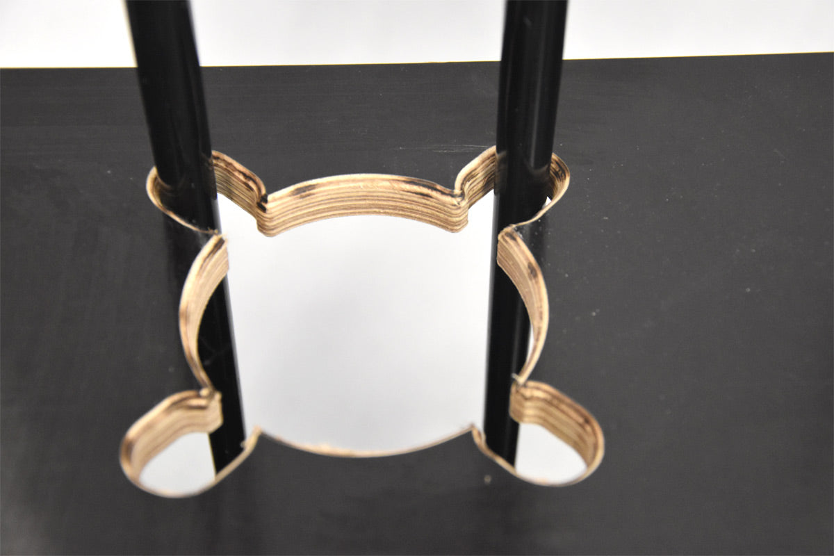 Kombinirani drveni stalak za skije i štapove