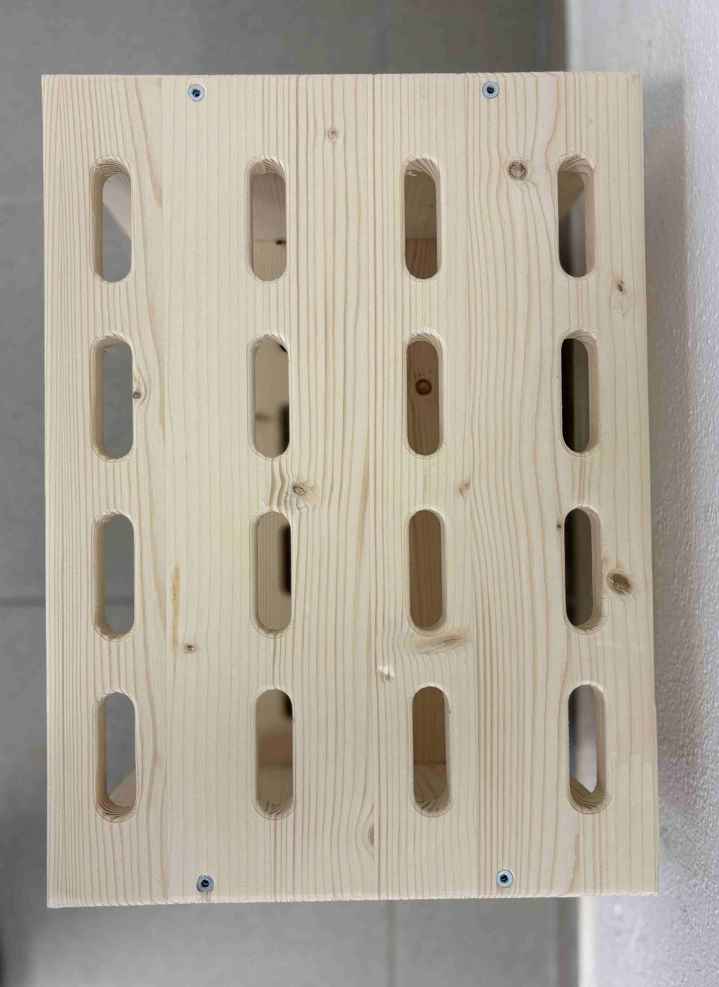 Wooden stand for 8 pairs of cross‑country skis