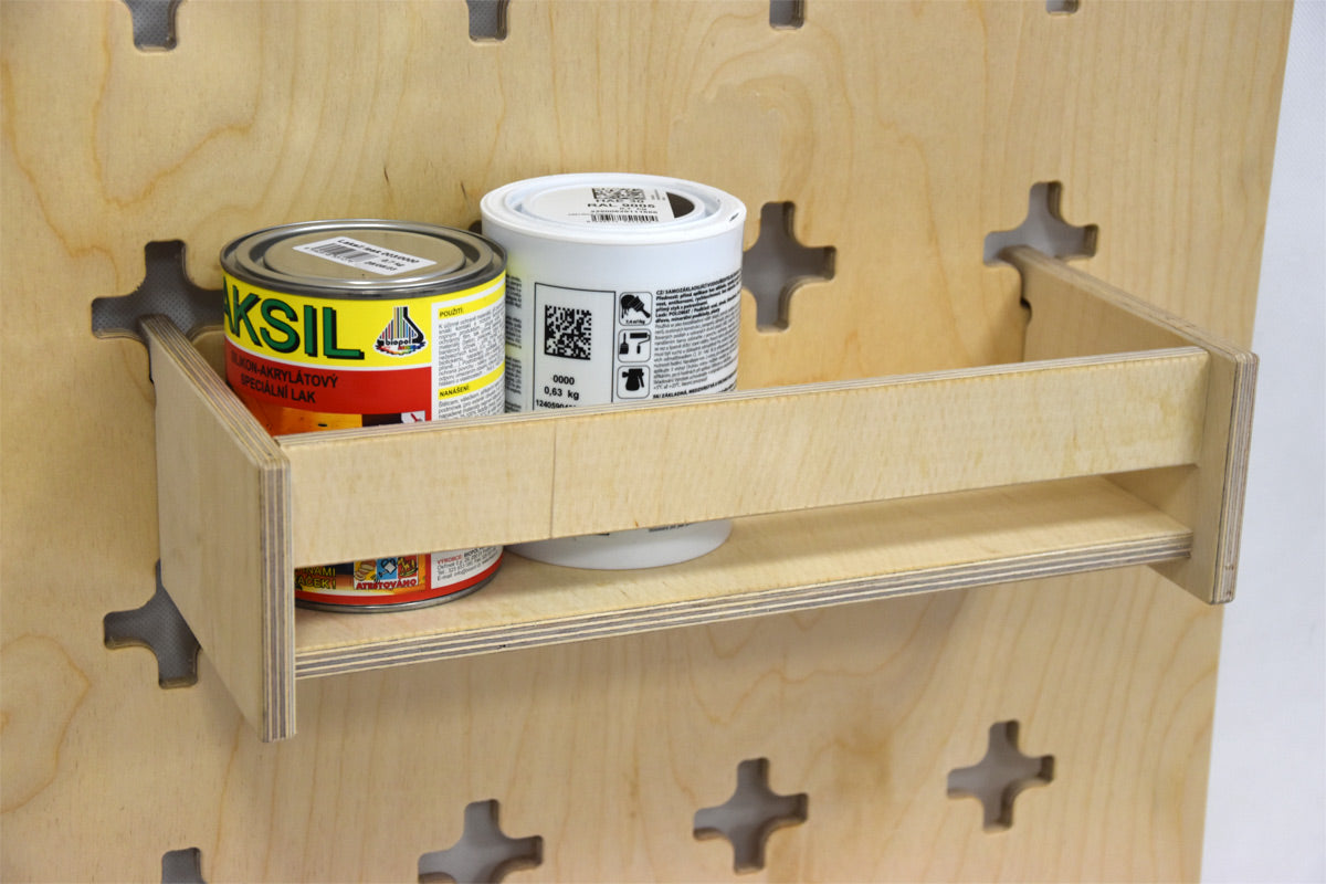 Viseča polica z omejevalnikom