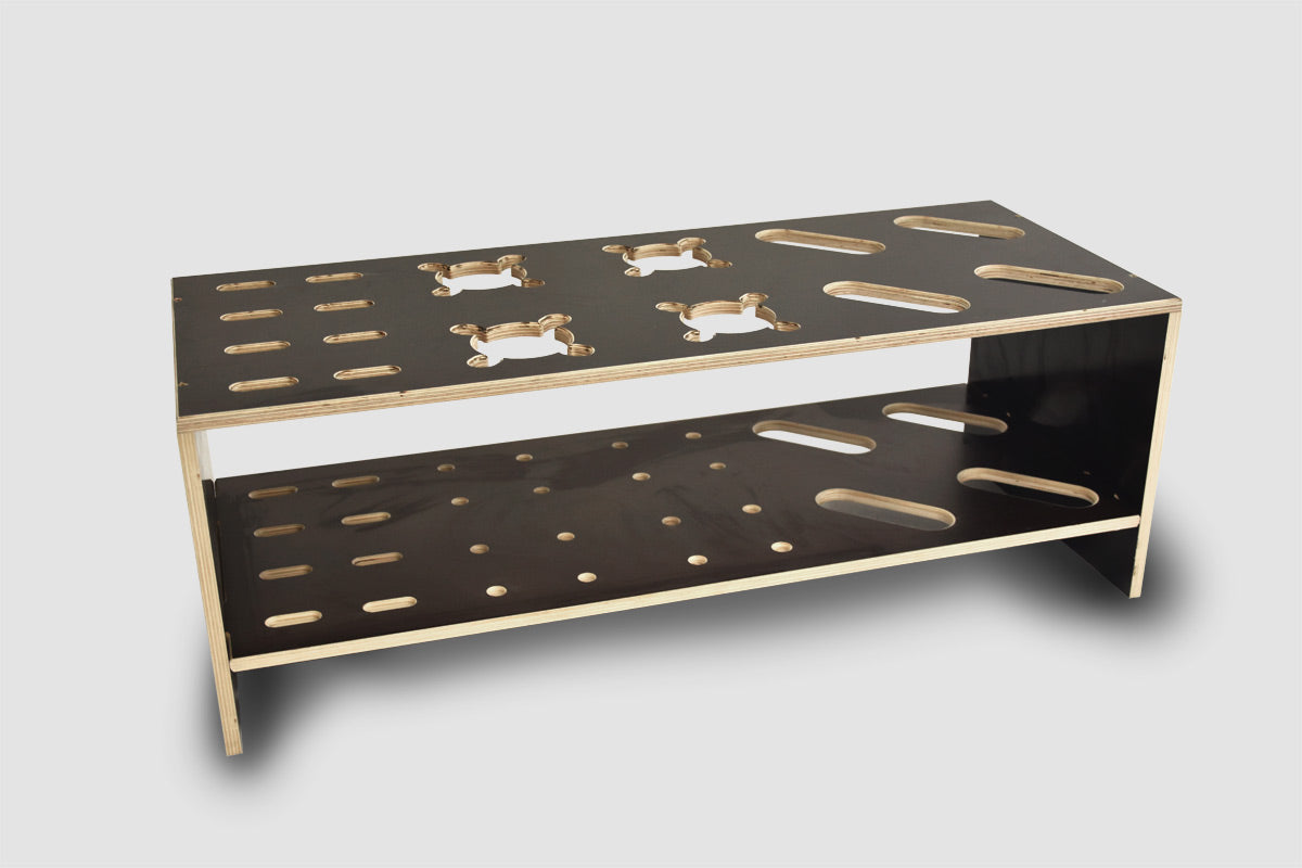 Kombinirani drveni stalak za alpske i langlauf skije te štapove