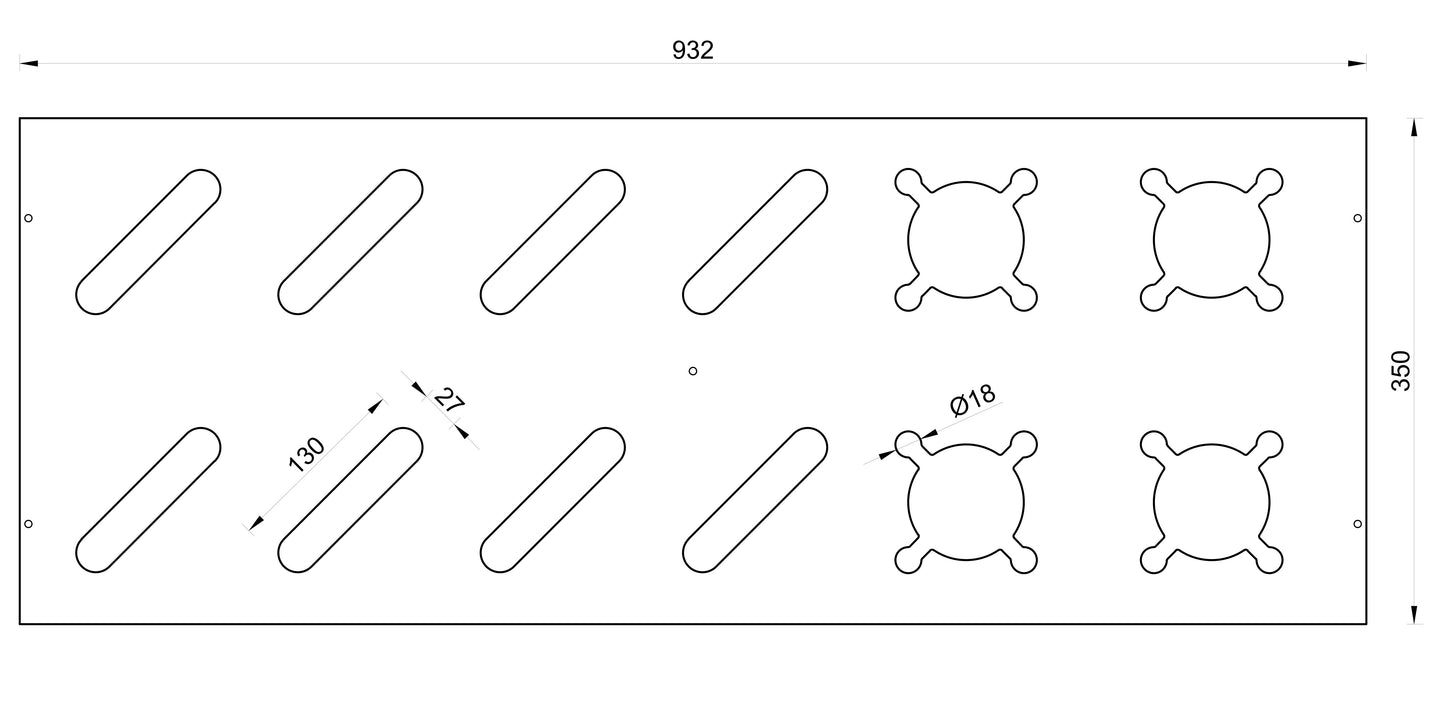 Kombinirano leseno stojalo za smuči in palice - Naravna
