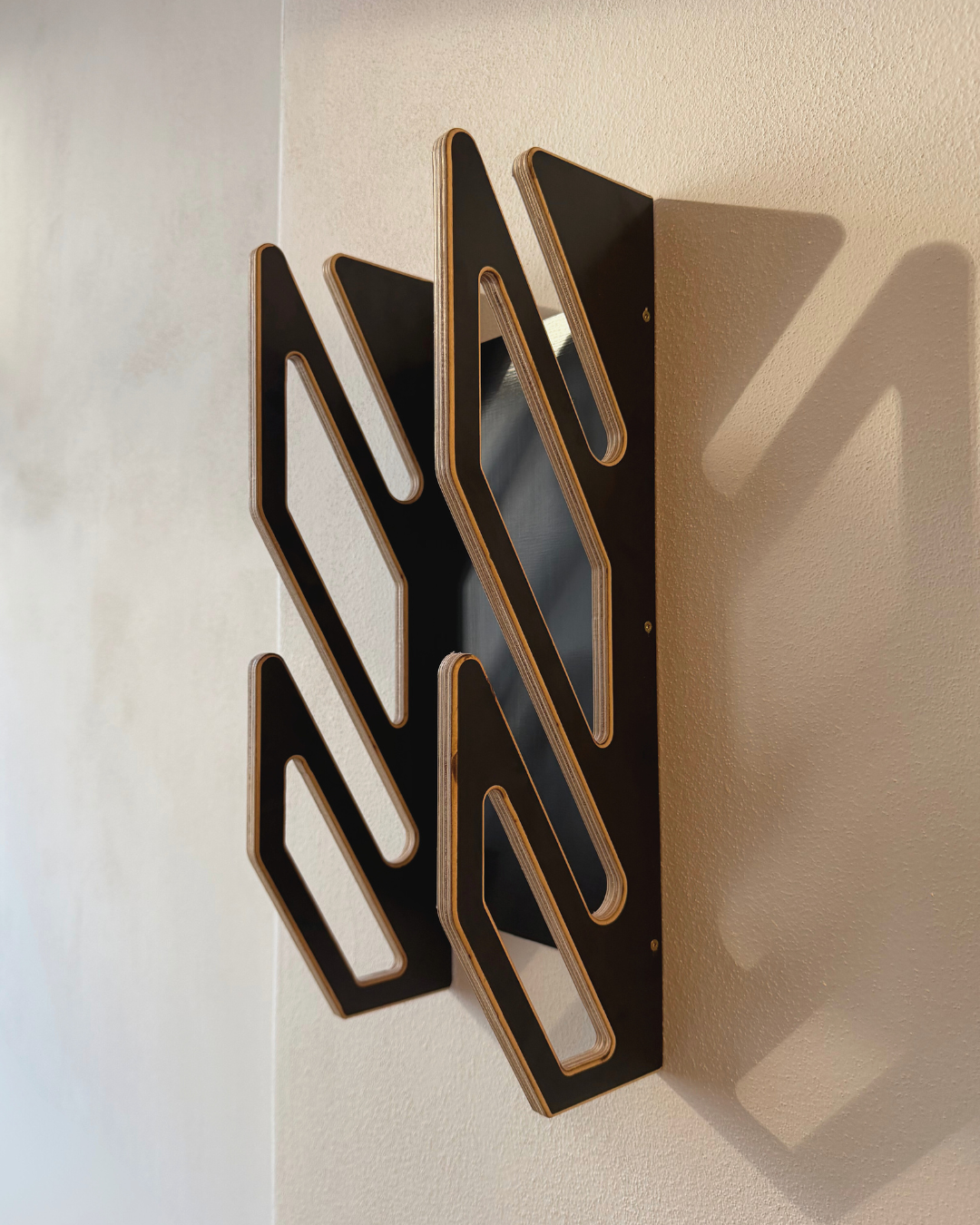 Wall holder for 2 snowboards or skateboards